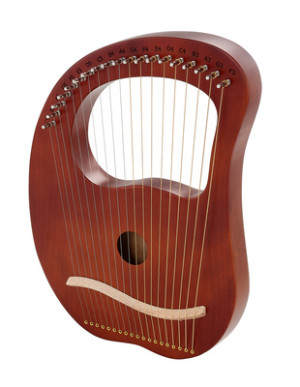 Thomann LH19B Lyre Harp 19 Strings BR Marron