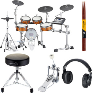 Yamaha DTX10K-X Real Wood Bundle Real Wood