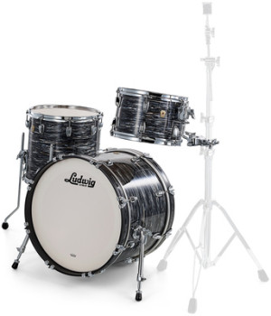Ludwig Classic Maple Downbeat Black O Vintage Black Oyster Pearl