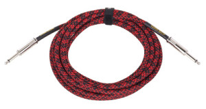 Ernie Ball Instr.Cable Braided 18ft RB Rouge