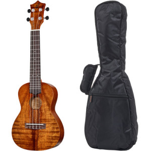 Harley Benton Hawaii Koa Concert Ukul w/Bag Natural Light Gloss