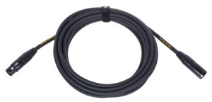 Ernie Ball Mic Cable PVC 20ft BK Noir