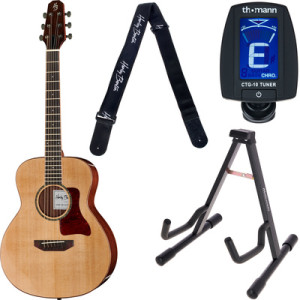 Harley Benton Custom Line CLGS-10S Bundle Naturel haute brillance