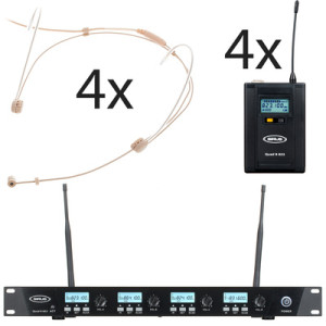 Sirus Quad R/4B 4 Headmike D 823 Set Noir mat