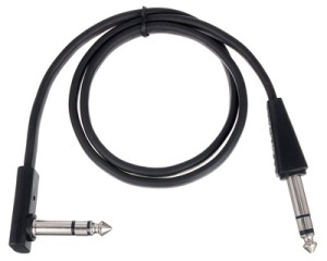 Rockboard Flat TRS Cable 60 cm Schwarz