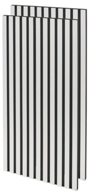 t.akustik Stripe Absorber 120 White Wood Bois blanc