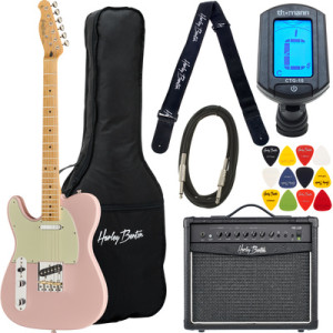 Harley Benton TE-62CC LH SP Bundle Shell Pink