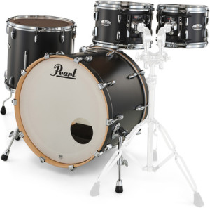 "Pearl Professional 22"" 4-pc Set #339 Matte Caviar Black"