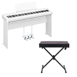 Yamaha P-225 WH Home Bundle Blanc