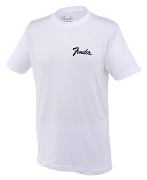 Fender Transition Small Logo Shirt S Blanc