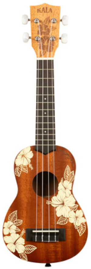 Kala KA-HIBISCUS-S Mahogany Uke Naturel satiné