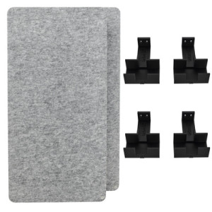 t.akustik PET Wall Absorber 120 S Bundle noir mat