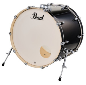 "Pearl 24""x18"" Export BD Jet Black Jet Black"
