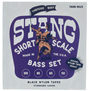 La Bella 760N-MUS BK Nylon Stang Bass