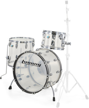 Ludwig Vistalite FAB Set Clear transparent