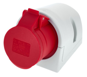 PCE 115-6 Wall Socket 16A 5pol rouge
