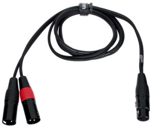 the sssnake Y-Cable FMM 1.6m Schwarz