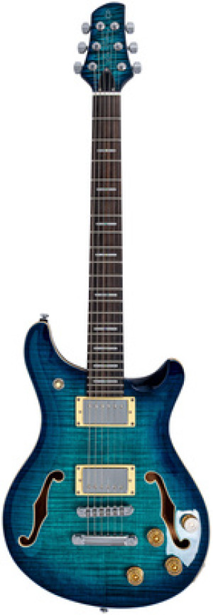 Larry Carlton Q7 Hollow Transparent Blue Transparent Blue