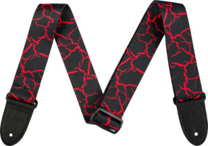 Jackson Poly Strap Red Crackle Black