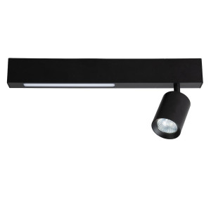 Lampa Sufitowa Magnet 9W+1xGU10 3000/4000K Czarny (ML1130) - Milagro
