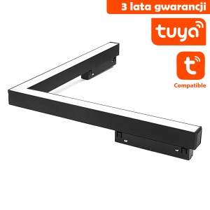 Lampa magnetyczna narożna DDCX-B12-TY 24W czarny - DomenoLED