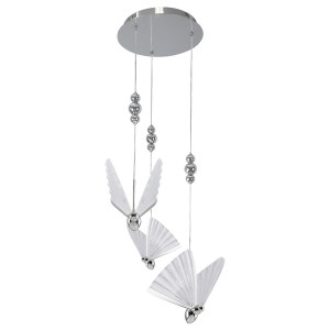 Mariposa 3 wisząca talerz chrom (LP-1715/3P CH) - Light Prestige