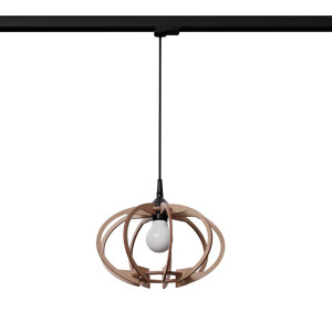 Lampa wisząca na szynie MANDELINO naturalne drewno E27 4000K 7,5W 690lm #B (MYL.00471) - Make Your Light