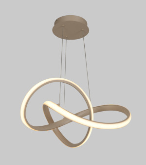 Lampa wisząca mała BANDOL kaszmirowa - piaskowa (6064-113S) - Aviano Lighting