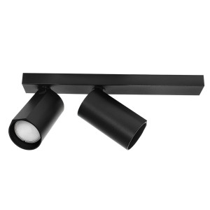 Lampa sufitowa BORA KJ2112 2xGU10 R czarny - DomenoLED