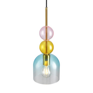 Lampa wisząca PASTELLO BLUE kolorowa 15 cm (ST-DN345A) - Step into Design