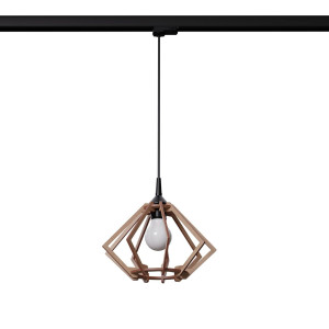 Lampa wisząca na szynie POMPELMO naturalne drewno E27 4000K 7,5W 690lm #B (MYL.00474) - Make Your Light