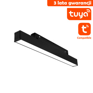 Linia LED Do Szyn Magnetycznych DDCX-FG300-TY TUYA 12W CCT Czarna - DomenoLED