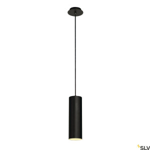 ENOLA, lampa wisząca, A60, okrągła, kolor czarny matowy, E27, maks. 60W, z czarną rozetą (149388) - SLV