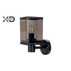 Kinkiet E27 LED IP44 Smoke czarny (XD-QA131B) - Xudo