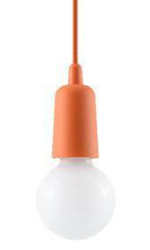 Lampa wisząca DIEGO 1 pomarańczowy (SL.0584) - Sollux