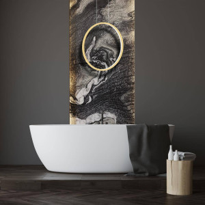 Lampa wisząca Saturno Gold 28W LED (ML8855) - Milagro