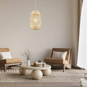 Lampa wisząca ARONA NATURAL 1xE14 fi 400 (ML0353) - Milagro