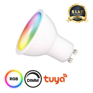 Żarówka LED Wi-FI GU10 5W Smart Tuya RGB+CCT+DIM (EKSM6673) - Eko-Light