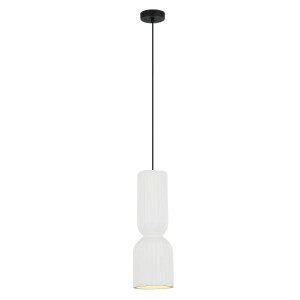 Ceramiczna lampa wisząca Balera biała (LP-0309/1P White) - Light Prestige