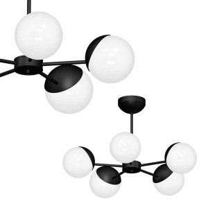 Żyrandol SFERA BLACK 5xE14 (MLP8866) - Milagro