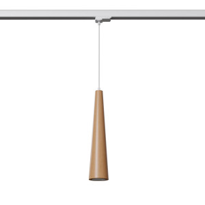 Lampa wisząca na szynie SULA naturalne drewno GU10 3000K 7W 510lm #W (MYL.00179) - Make Your Light