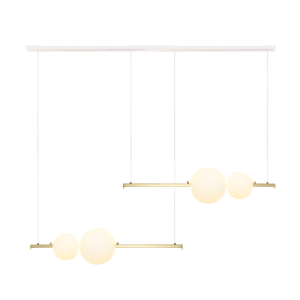 PENDANT LED LIGHT 22W WHITE-OPAL GLASS (22235 Zambelis) - Zambelis