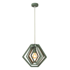 Lampa wisząca w stylu Japandi MAURO zielona (77489/33/33) - Lucide