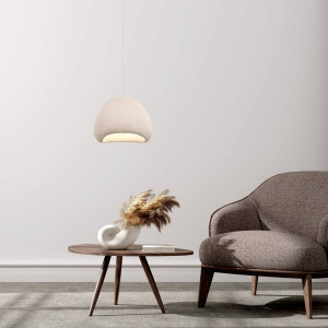 PENDANT LAMP E27 MAX 15W FIBERGLASS (23160 Zambelis) - Zambelis