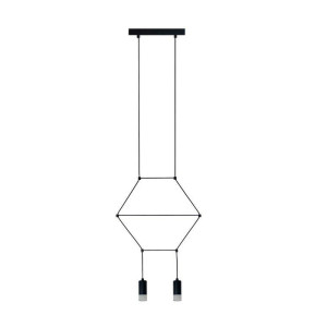 Lampa wisząca LINEA-2 czarna 35 cm (ST-5961-2) - Step into Design