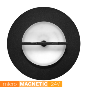 Kinkiet indirect okrągły do szyn magnetycznych UN5-YSBD Micro Magnetic 9W 4000K czarny - DomenoLED