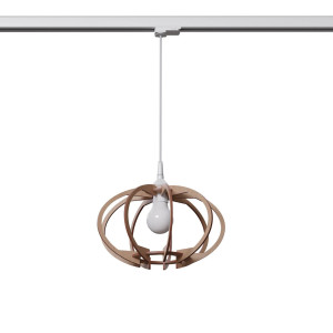 Lampa wisząca na szynie MANDELINO naturalne drewno E27 3000K 7,5W 620lm #W (MYL.00206) - Make Your Light