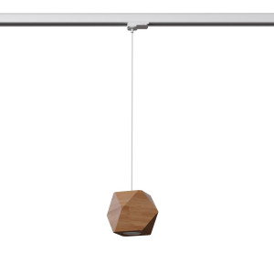Lampa wisząca na szynie WOODY naturalne drewno GU10 4000K 7W 530lm #W (MYL.00168) - Make Your Light