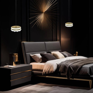 Lampa glamour wisząca przy łóżku PRECIOSA 25W LED (ML0998) - Milagro