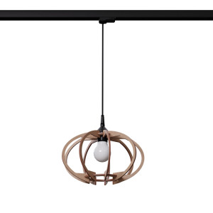 Lampa wisząca na szynie MANDELINO naturalne drewno E27 #B (MYL.00469) - Make Your Light